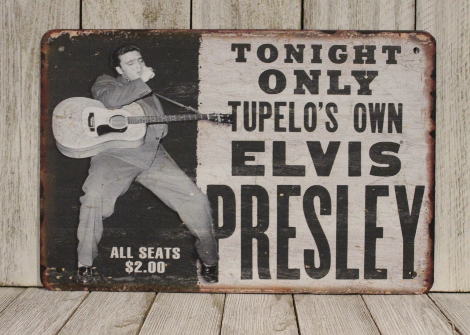 Elvis Presley Tin Sign Man Cave Movie Poster Vintage Live in Concert Ad Style gallery