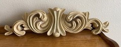 Wang’s Int’l Leaf Scroll Frieze Wall Sculpture Plaque Sandstone Color 20″ x 5″