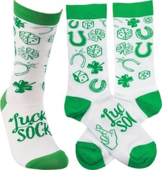 Socks Primitives by Kathy Unisex Adult One Size Fits Most (Lucky Socks)