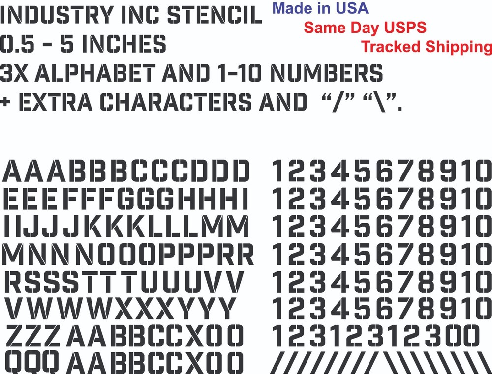 3X Alphabet & 1-10 Vinyl Decal Numbers - Mailbox, Wall, Address, Locker Stickers