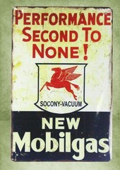 cool tin signs Performance Second To None New Mobilgas pegaus metal