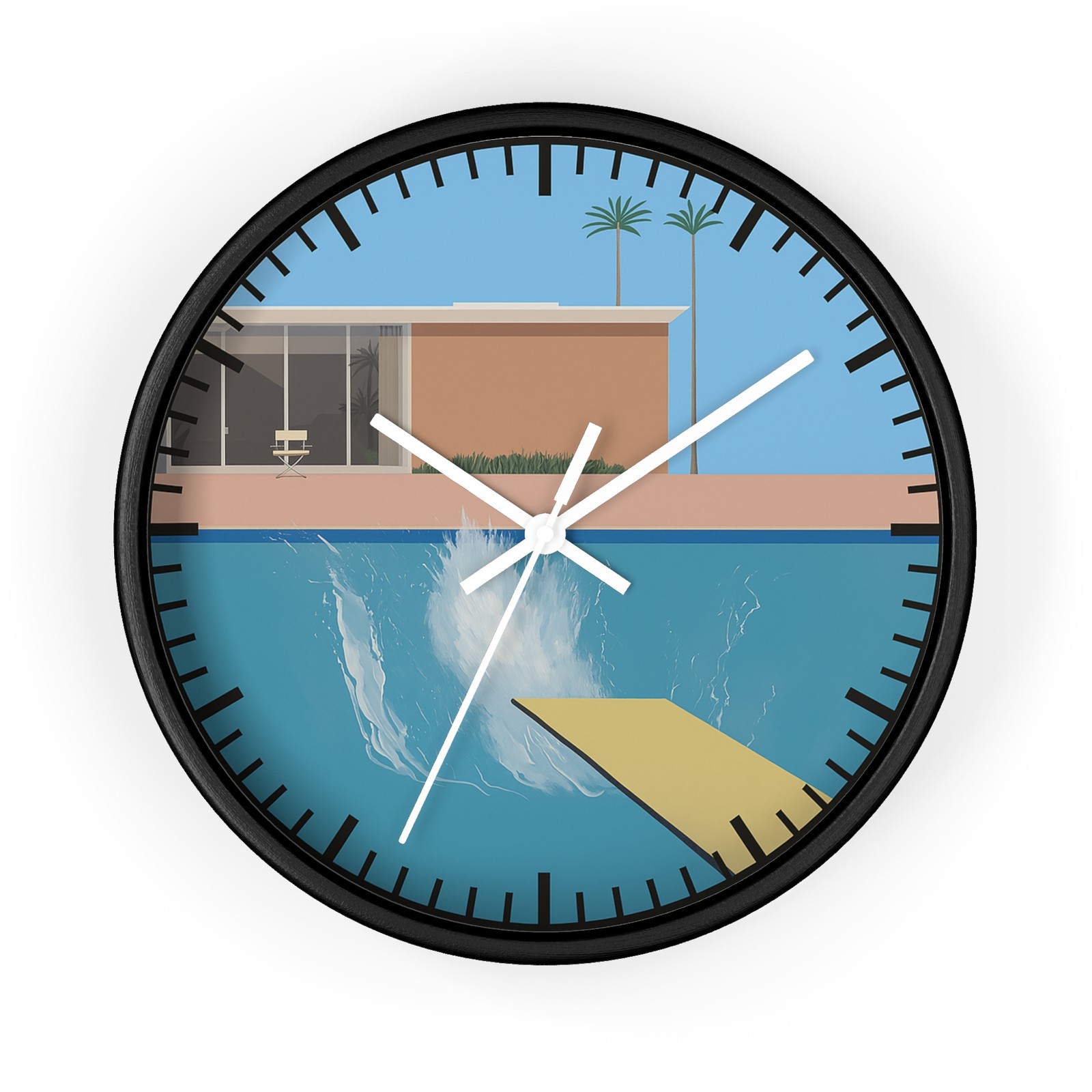 A Bigger Splash Wall Pop Art MET Museum MOMA David Hockney Wall CLOCK gallery