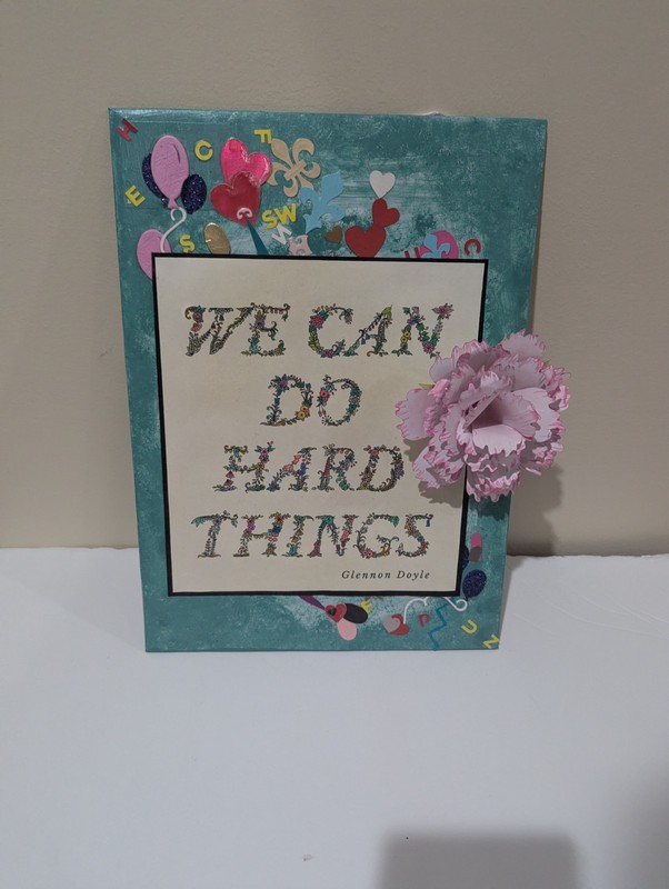 NEW Handcrafted Decorative Sign with Inspirational Quote. Approx 11" X 9" gallery