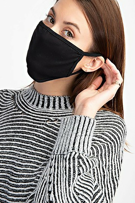 Womens Face Mask 2-ply One Size Low Profile Face Mask Unrecognizable Made in USA gallery