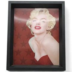 Marilyn Monroe-Stars 8×10 3D Shadowbox Wall Art With Black Frame