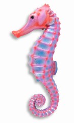 Hand Painted 6″ Tropical Seahorse Replica Wall Mount Décor Plaque 69S
