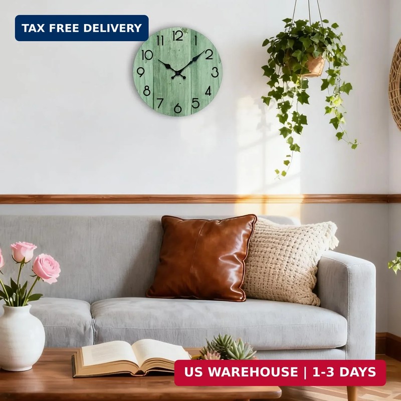 Wall Clock, Modern Wall Clocks Battery Operated, Silent Non Ticking Clock Decora gallery