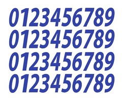 0-9 Numbers Blue Sticker Vinyl Decals CHOOSE SIZE!! 1/2″ To 12″ Set Of 40 V546)