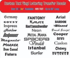 Custom Vinyl Decal Sticker – Personalized Text, Name, Logo, Lettering, Wall, Car