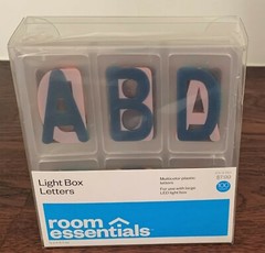 Room Essentials Light Box Letters with Emojis Multi-Color Plastic 100 Count