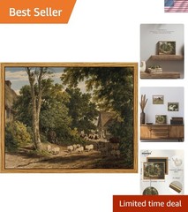 Classic 8×10 Framed Watercolor Landscape Print – Perfect for Any Room