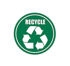 Recycle Sticker Symbol Sign PICK SIZE Vinyl Decal Trash Reuse Bin Waste Garbage