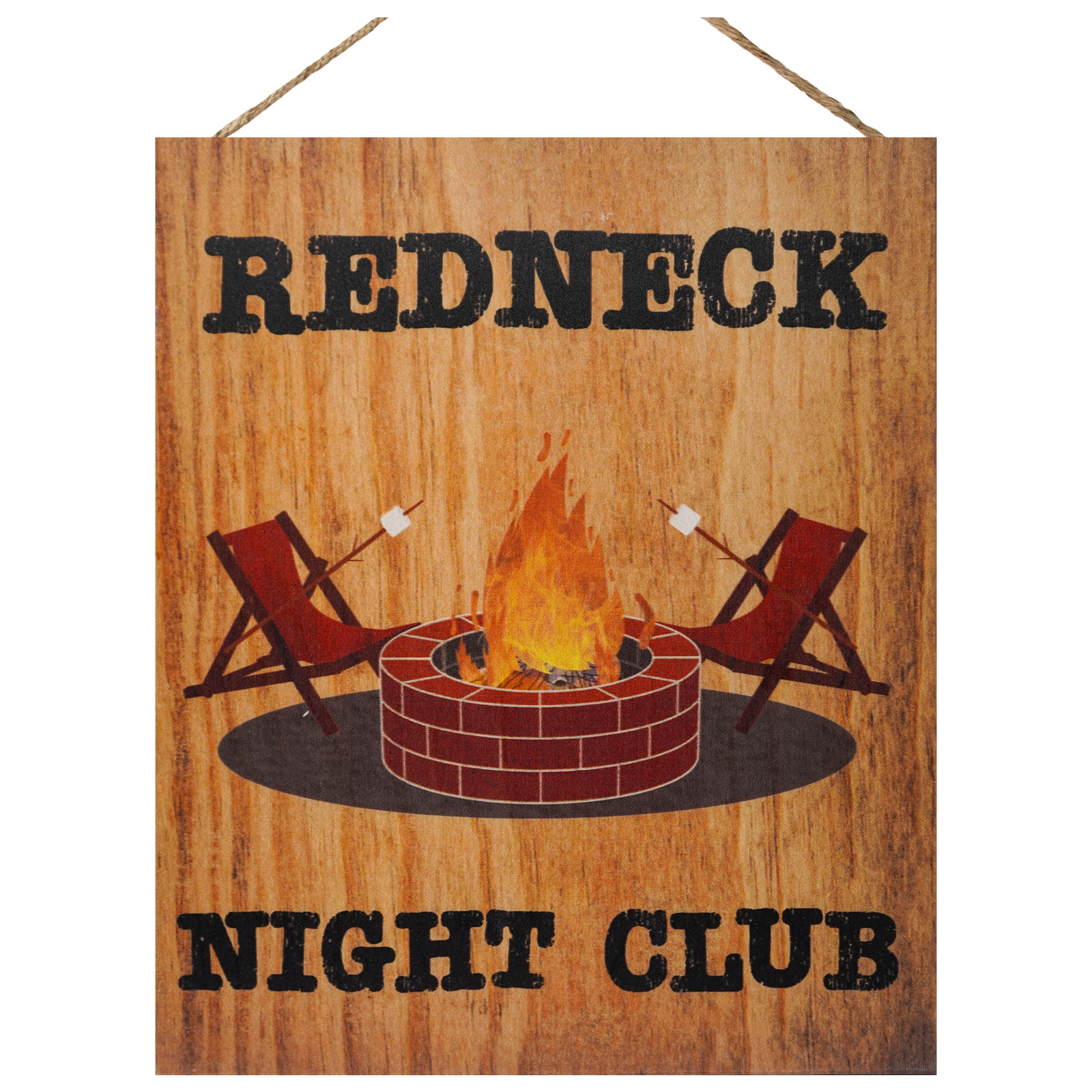 JennyGems Bar Decor, Redneck Night Club Wooden Sign, Bonfire Fire Pit, Man Cave gallery