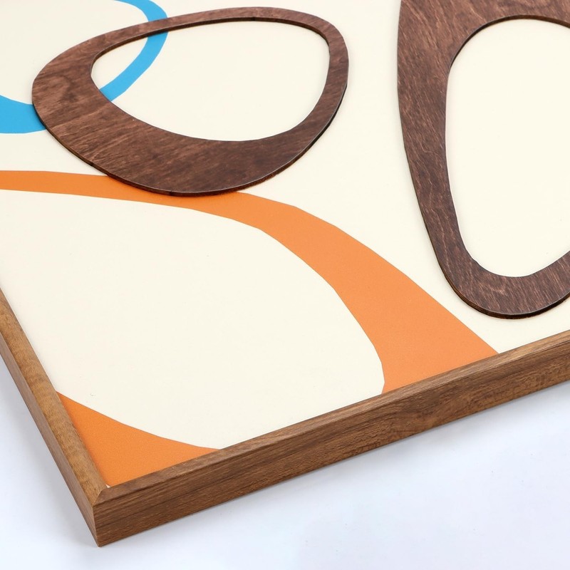 Earth Tone Mid Century Modern Wall Decor - Set of 3 gallery