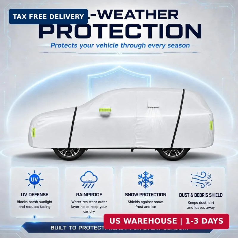 Car Cover Waterproof All Weather 10 Layers SUV Car Cover Universal Heavy Duty Fi gallery