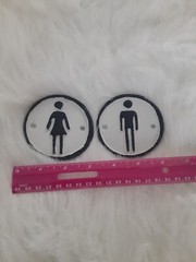 Male And Female Restroom Door Plaques