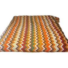 Vintage Fall Zigzag Handmade Afghan Crochet Blanket 100×120 Cali King Size Bed