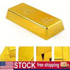 Fake Gold Bar Toy Mini Fake Golden Brick For Craft Bullion Gold Bar Prop Decor