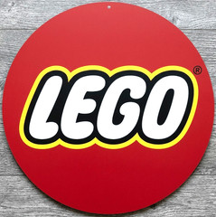 Lego 8″ Diameter Novelty Metal Sign Made In USA New!