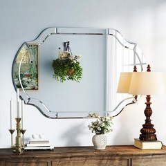 Decorative Mirrors for Wall Decor, 24″ x 36″ Large Beveled Wall Mirror for Li…