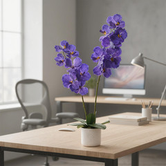 31In Artificial Plant Orchid Flowers Faux Orchid Tree Fake Potted Orchid Planter