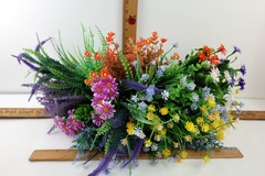 Mixed Lot All Occasion Plastic Artificial Flowers – Daisy,Lavender,Orchid,Fern