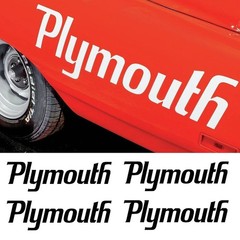 PLYMOUTH Decal Plymouth Car Die Cut Vinyl Decal Sticker – Any Size Any Color