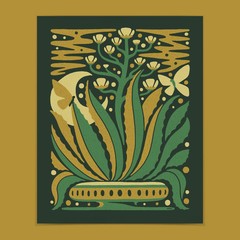 DKNG Agave Bloom Art Print (Limited Edition 16″ x 20″ Silkscreen Poster)