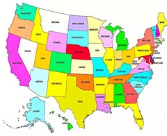 USA MAP the united states of america map 4×6 photograph usa map