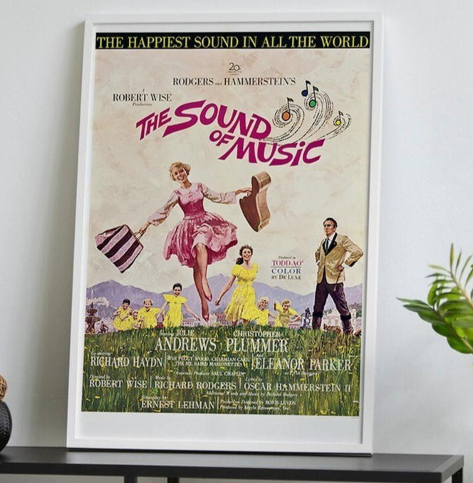 The Sound of Music Poster 24x36 Unframed Vintage Movie Wall Art gallery