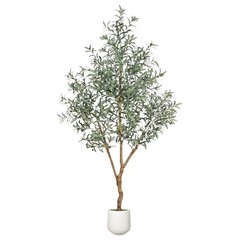 7FT Olive Trees Artificial Indoor – Realistic Artificial Olive Tree Indoor 7ft