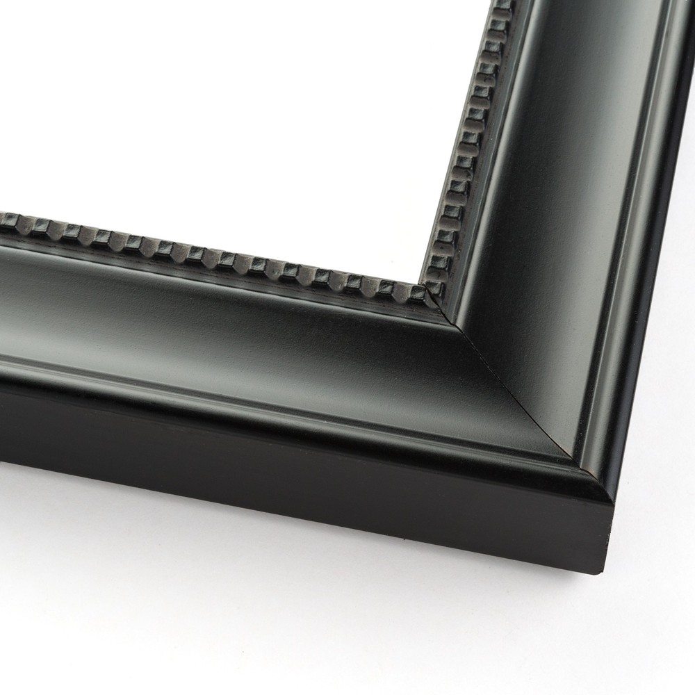 6x6 Frame Black Real Wood Picture Frame Width 1.5 inches | Interior Frame Depth