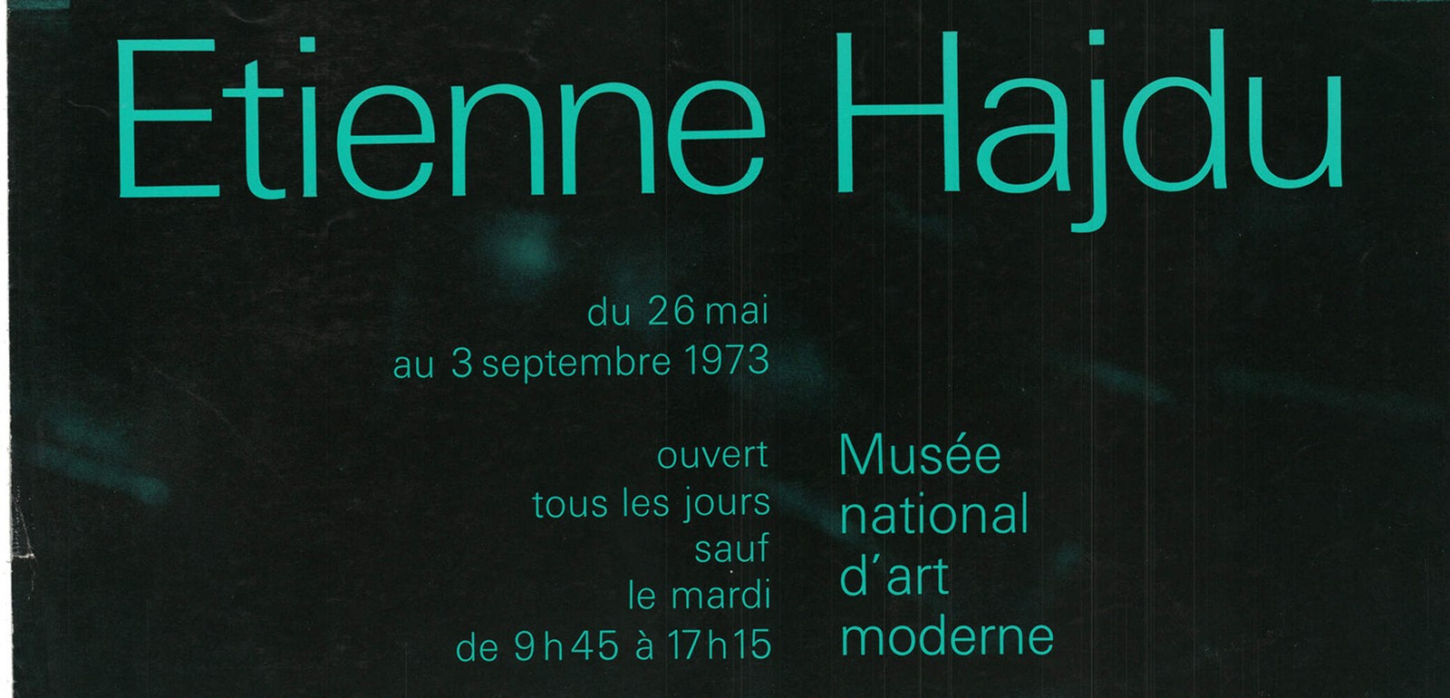 ETIENNE HAJDU Musée National d’Art Moderne 23.75" x 15.75" Offset Lithograph 197 gallery