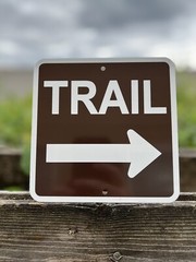 RIGHT Trail Direction Hiking Walking Path Metal Sign 6”x6” (NEW) Park Recreation