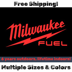 Milwaukee Fuel Tools Decal Large 4″ – 12″ 17″ 22″ – Sawzall Drill Impact M12 M18