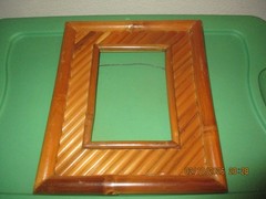 Vintage Bamboo Style Light Brown Unbranded Wooden Picture Frame (12 x 10)