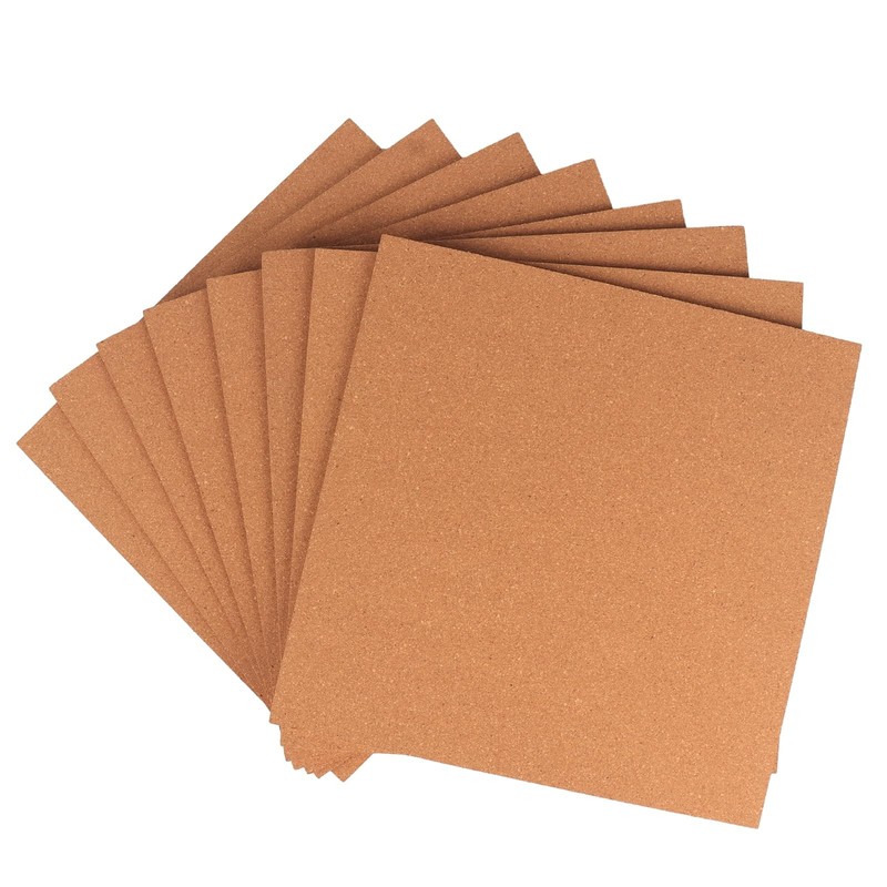 Cork Board Tiles 12x12x1/4 Inch Natural Cork Bulletin Board 8 Pack 1/4" gallery