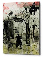 Epic Graffiti ‘RUSH HOUR’ by DB Waterman, Giclee Canvas Wall Art