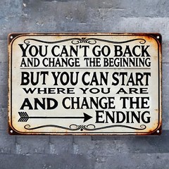 Vintage Retro Tin Sign Metal Plaque Inspirational Wall Art Positive Quote