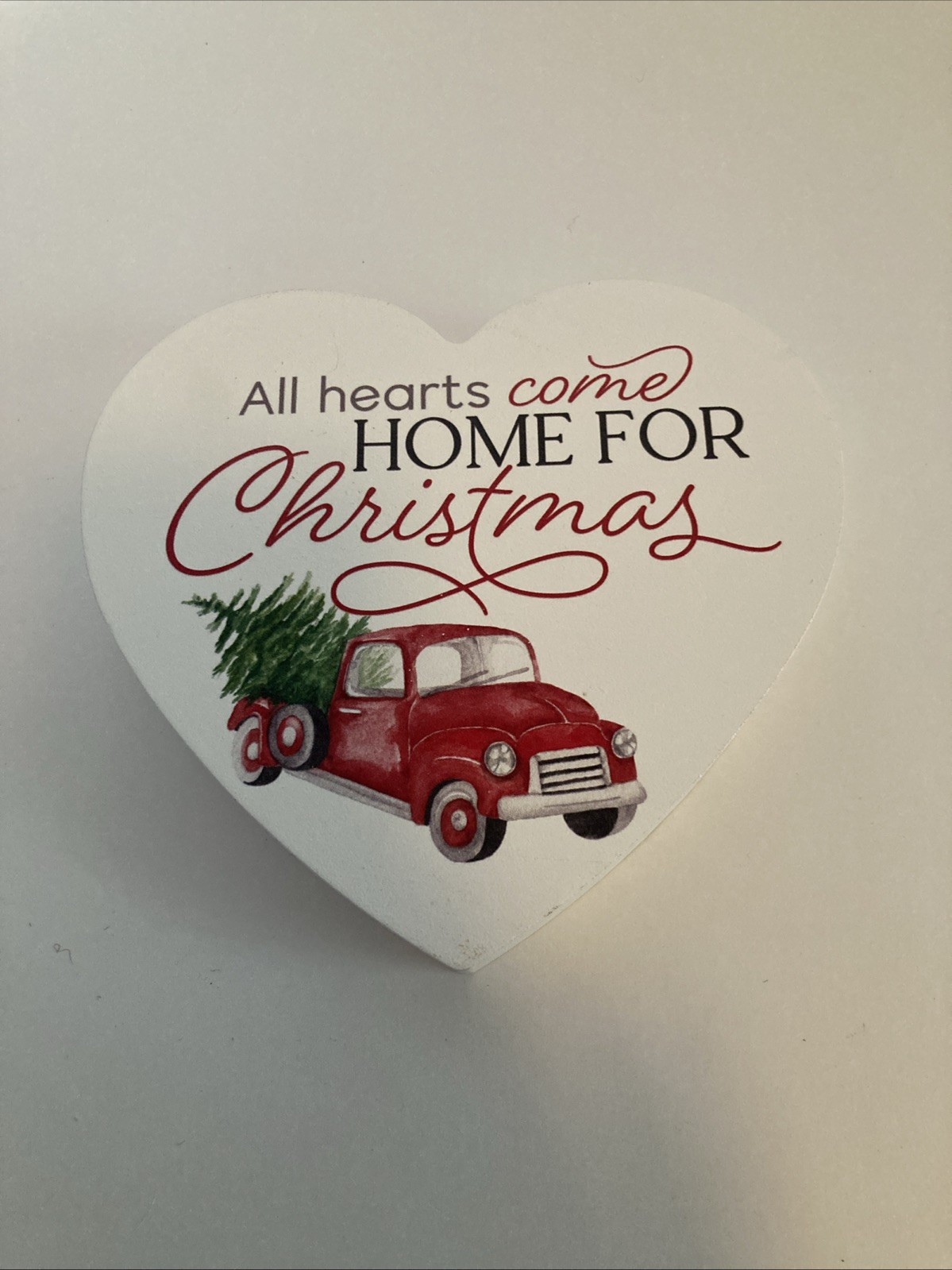 P Graham Dunn All Hearts Come Home For Christmas Heart Shaped Plaque gallery