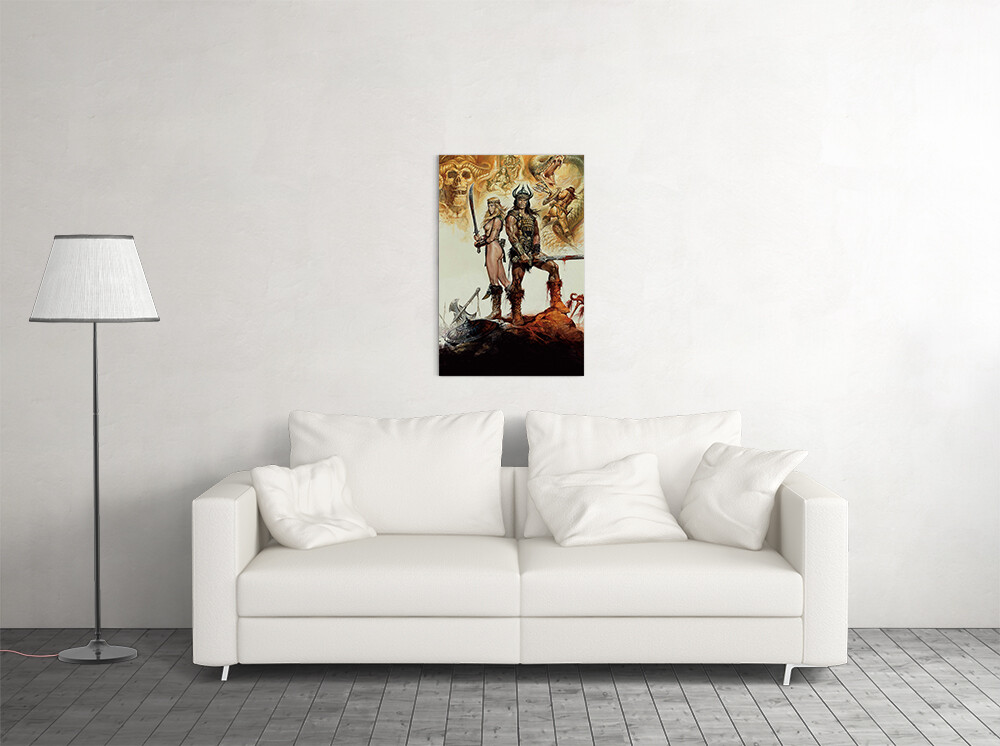 Conan Reproduction Print Silk Movie Painting Wall Art Home Decor - POSTER 20x30 gallery