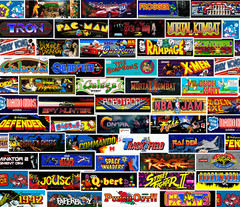 25/50 Arcade Game Art Sticker Pack – Waterproof Vinyl – Pac-Man Galaga Kombat