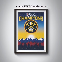 NBA Finals 2023 Champions Denver Nuggets Poster – Various Sizes Available