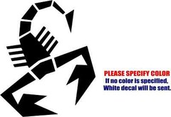 Fiat Abarth Scorpion Vinyl Decal Sticker Car Truck Window Bumper Various Sizes