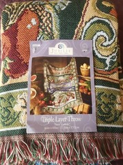 NEW Jubilee Triple Layer Throw Blanket “Seeds Labels” 46X60”