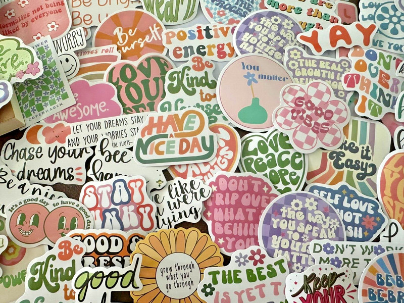 25 Inspirational Motivational Mental Health Cute Saying Stickers Laptop Mix Lot gallery