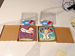 Sandra Magsamen Silvestri Hand Painted ceramic plaques, messages from the heart