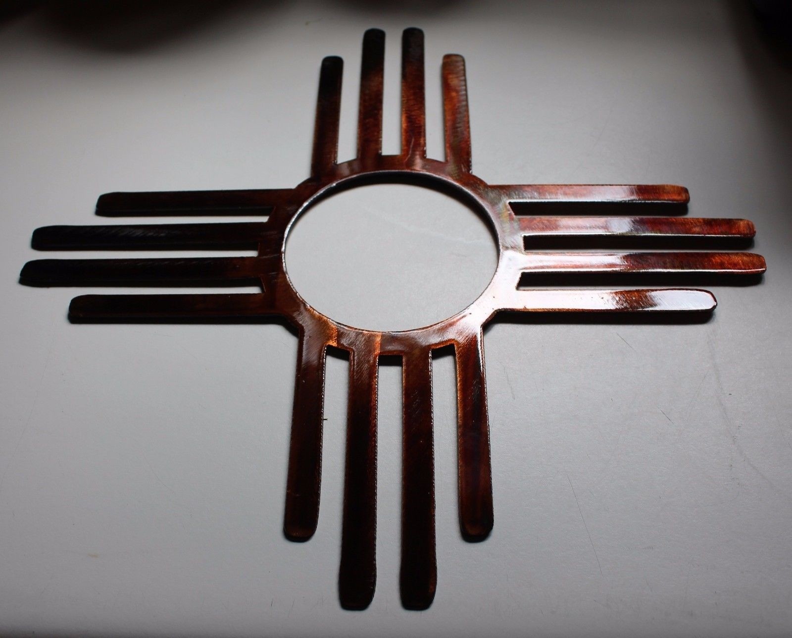 Southwestern Zia - Metal Wall Art - Copper 36" gallery