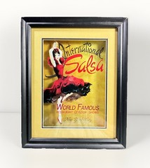 International Salsa World Famous New York City Framed Wall Art Picture 8” X 10”