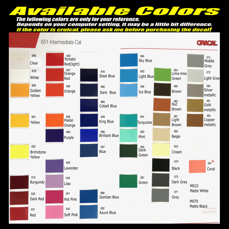 Custom Personalized ANY TEXT NAME Lettering Vinyl Decal DURABLE 7 Years Outdoor gallery